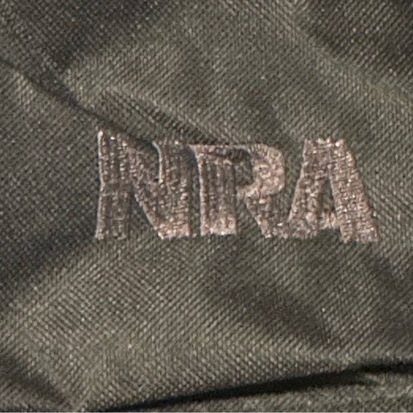 NRA Jacket Backpack Men's L Grey Black Fleece Lined Zip Adjustable Logo Hunting - Picture 10 of 16